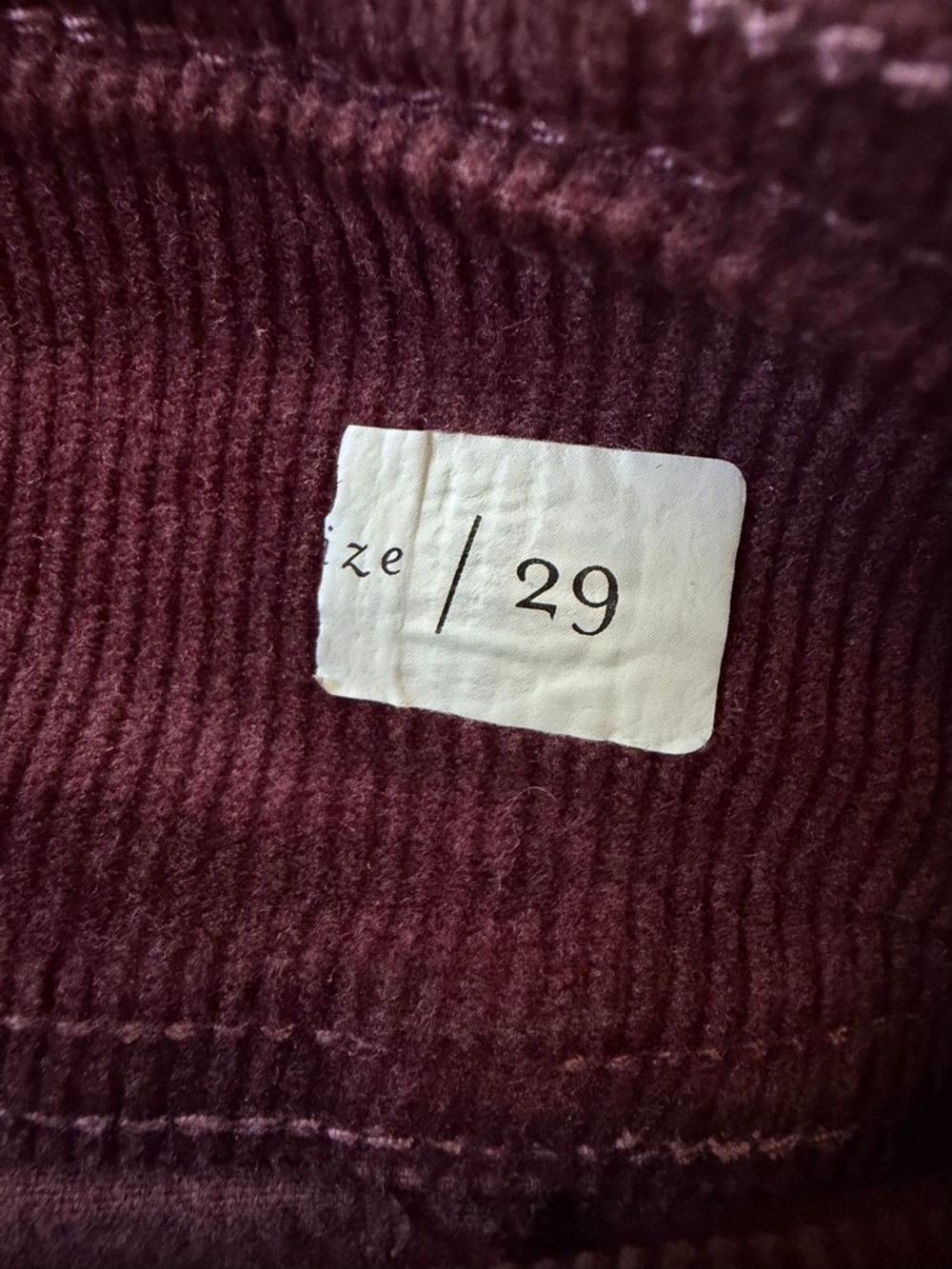 Anthropologie Pilcro Corduroy Flare Pants — Deep Wine - Picture 5 of 6